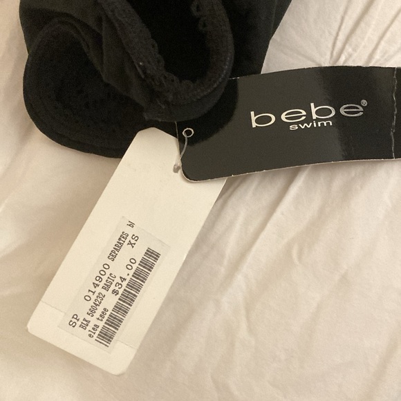 NWT BEBE BLACK EYELET-LOOK 2-PC BIKINI - Picture 10 of 10